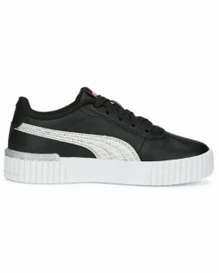 PUMA - Sneakers da bambina nera con logo argento metallizzato, numerata 28/35 - CARINA 2.0 MERMAID PS