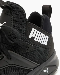 PUMA - Sneakers da bambino nera e bianca con soletta in memory foam, numerata 28/35 - ENZO 2 REFRESH AC PS