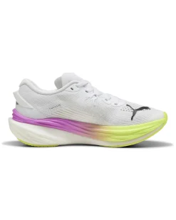 PUMA - SNEAKERS DA DONNA BIANCA, NERA, VIOLA E GIALLA DEVIATE NITRO 3, 309708-18