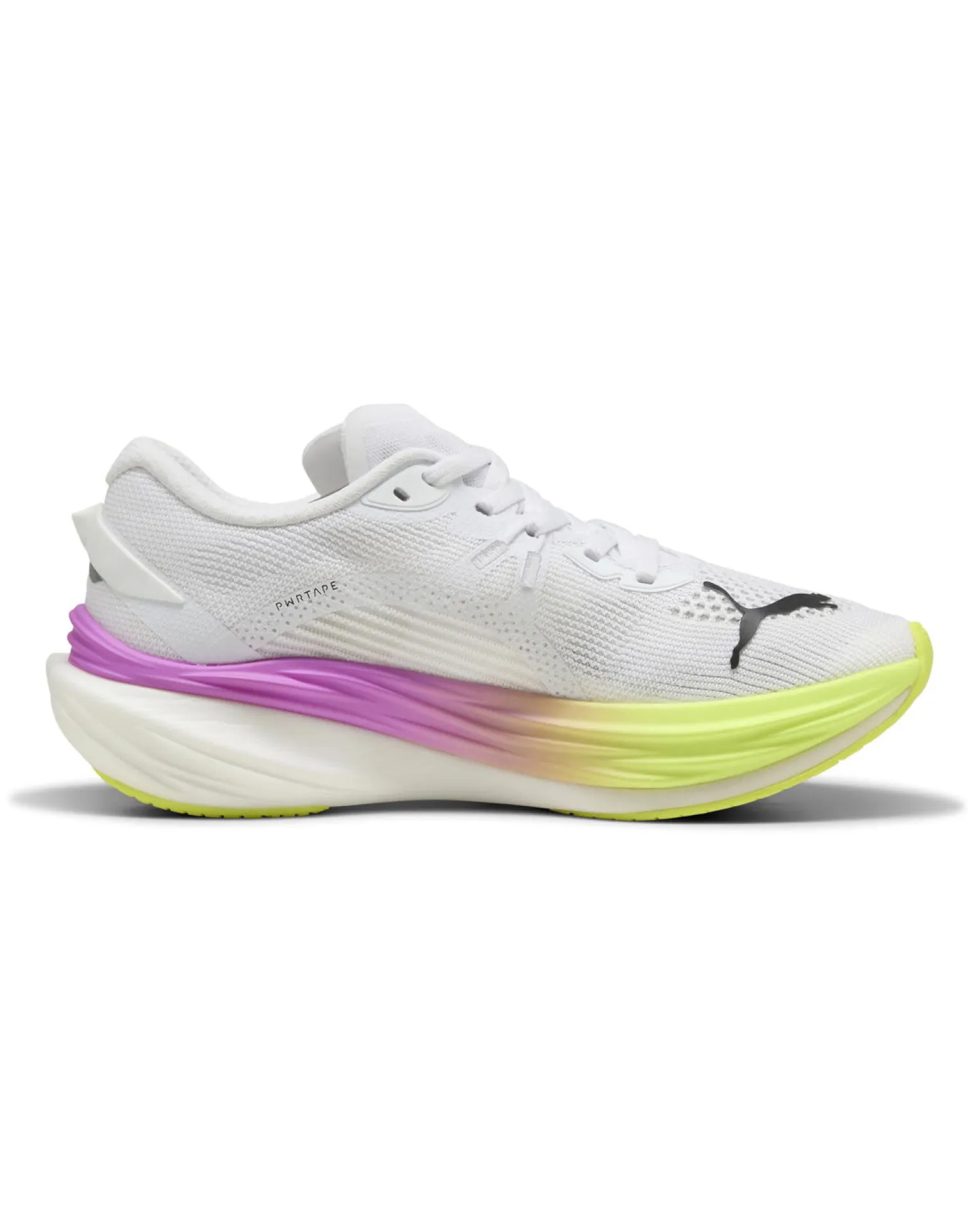 PUMA - SNEAKERS DA DONNA BIANCA, NERA, VIOLA E GIALLA DEVIATE NITRO 3, 309708-18