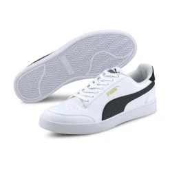 PUMA - Sneakers da uomo bianca e nera con dettagli oro - SHUFFLE