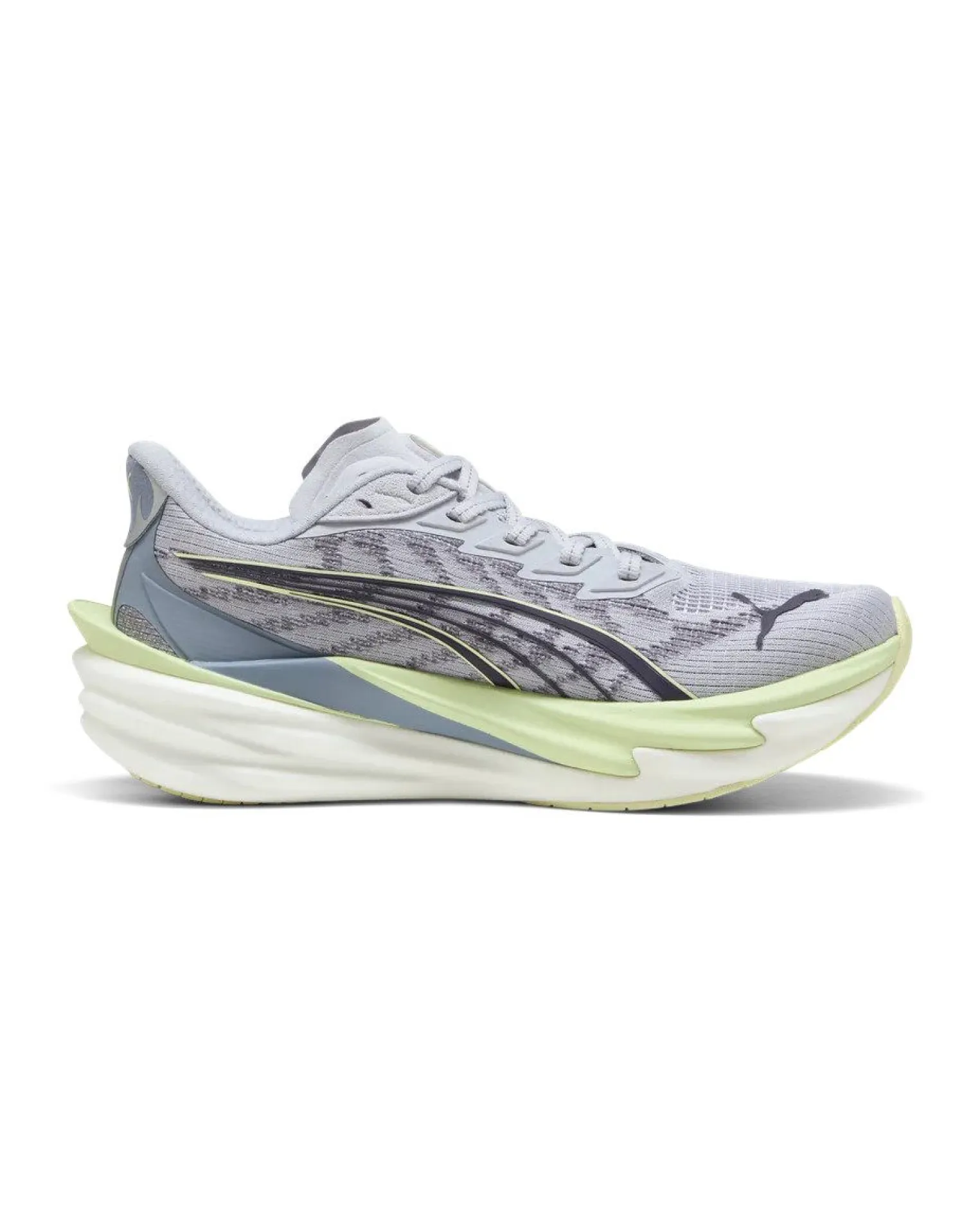 PUMA - SNEAKERS DEVIATE NITRO 4 GRIGIA, NERA E LIME DA DONNA, 312124-03