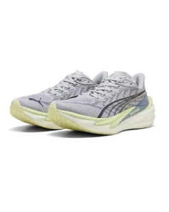 PUMA - SNEAKERS DEVIATE NITRO 4 GRIGIA, NERA E LIME DA DONNA, 312124-03