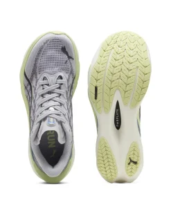 PUMA - SNEAKERS DEVIATE NITRO 4 GRIGIA, NERA E LIME DA DONNA, 312124-03