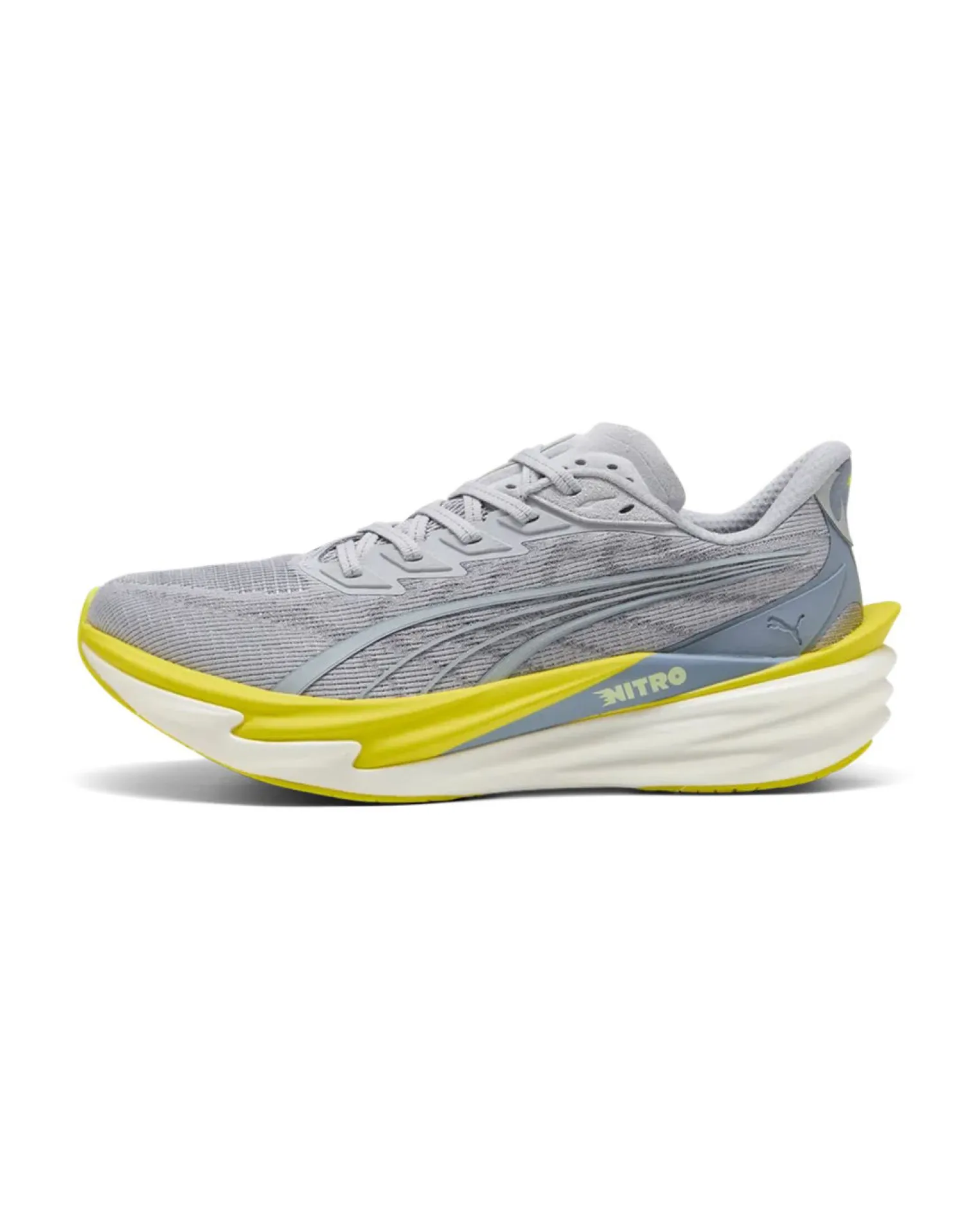 PUMA - SNEAKERS DEVIATE NITRO 4 GRIGIA E LIME DA UOMO, 312123-03