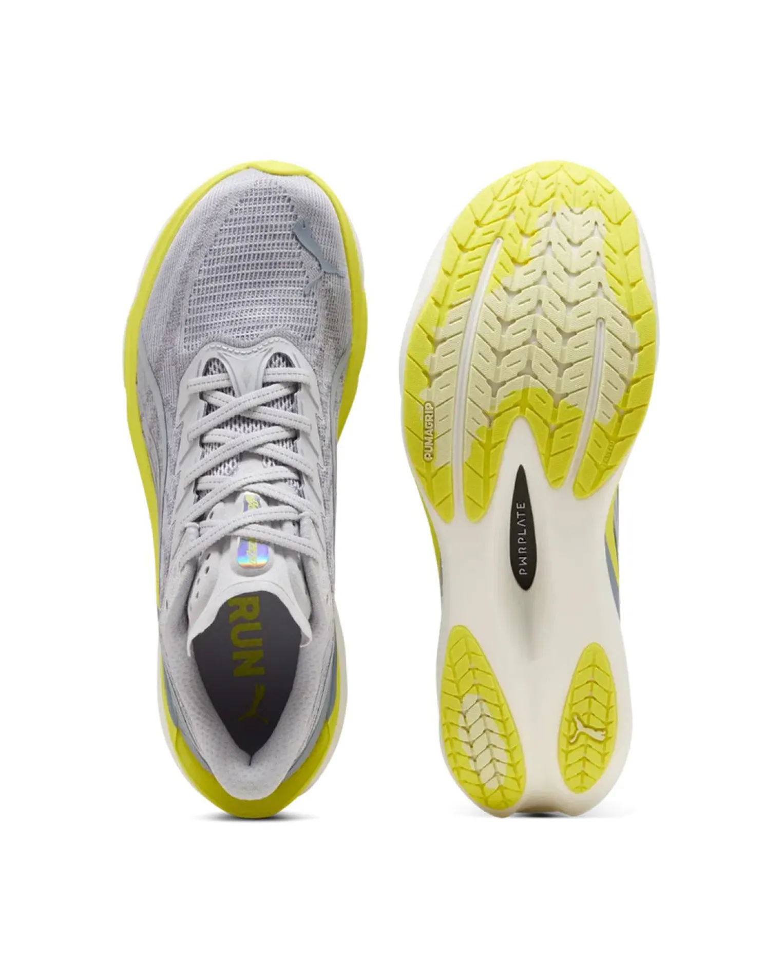 PUMA - SNEAKERS DEVIATE NITRO 4 GRIGIA E LIME DA UOMO, 312123-03