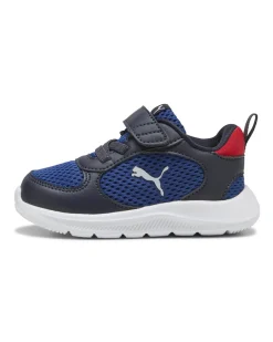 PUMA - SNEAKERS JUNIOR FUN RACER 2 AC+ TD BLU, NERA, ROSSA, NUMERATA 20/27 - 400581-01