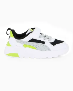 PUMA - SNEAKERS KIDS TRINITY 2 LT PS BIANCA, NERA, GRIGIA E LIME DAL 28 AL 35, 403704-13