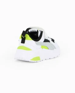 PUMA - SNEAKERS KIDS TRINITY 2 LT PS BIANCA, NERA, GRIGIA E LIME DAL 28 AL 35, 403704-13