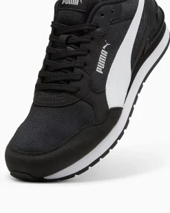 PUMA - SNEAKERS ST ST RUNNER V4 MESH -NERA CON DETTAGLI BIANCHI DA UOMO, 399666-01