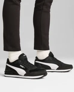 PUMA - SNEAKERS ST ST RUNNER V4 MESH -NERA CON DETTAGLI BIANCHI DA UOMO, 399666-01
