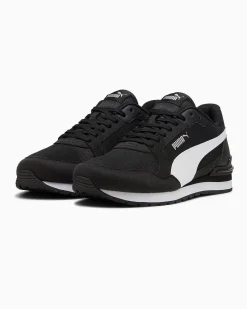 PUMA - SNEAKERS ST ST RUNNER V4 MESH -NERA CON DETTAGLI BIANCHI DA UOMO, 399666-01