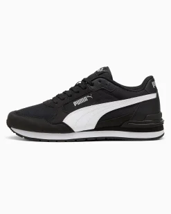 PUMA - SNEAKERS ST ST RUNNER V4 MESH -NERA CON DETTAGLI BIANCHI DA UOMO, 399666-01
