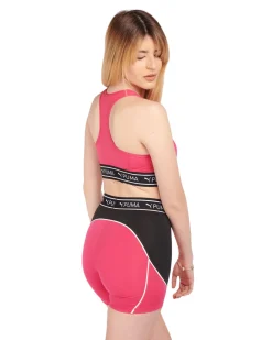 PUMA - Top fuchsia in tessuto traspirante