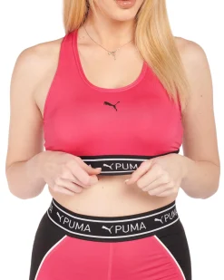 PUMA - Top fuchsia in tessuto traspirante