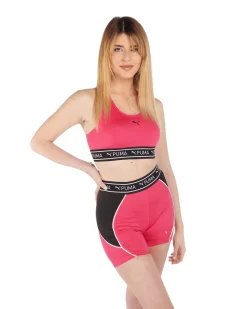 PUMA - Top fuchsia in tessuto traspirante