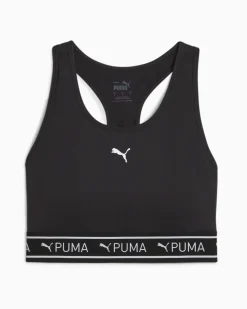 PUMA - Top nero in tessuto traspirante