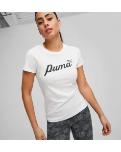 PUMA T-SHIRT BIANCA DA DONNA ESS+BLOSSOM SCRIPT 679315-02