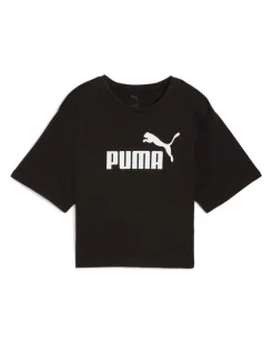PUMA - T-SHIRT ESSENTIAL CROPPED NO.1 LOGO RELAXED NERA DA DONNA, 684972-01