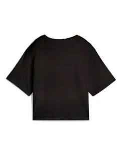 PUMA - T-SHIRT ESSENTIAL CROPPED NO.1 LOGO RELAXED NERA DA DONNA, 684972-01