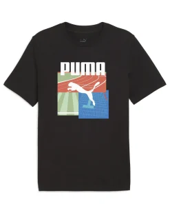PUMA - T-SHIRT GRAPHICS SUMMER SPORTS BLACK DA UOMO - 627909-01
