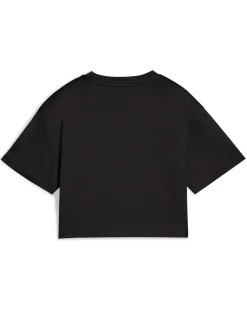 PUMA -T- SHIRT JUNIOR ( 7-16 ANNI) MEZZA MANICA NERA ESSENTIAL 2 COLOR N. 1 LOGO, 686071-51