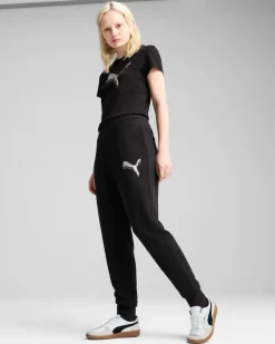 PUMA -T-SHIRT MEZZA MANICA NERA ESSENTIAL METALLIC TEE DA DONNA, 684995-01