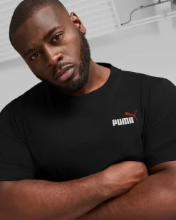 PUMA - T-SHIRT MM ESS+ 2 COL SMALL LOGO NERA - 674470-01