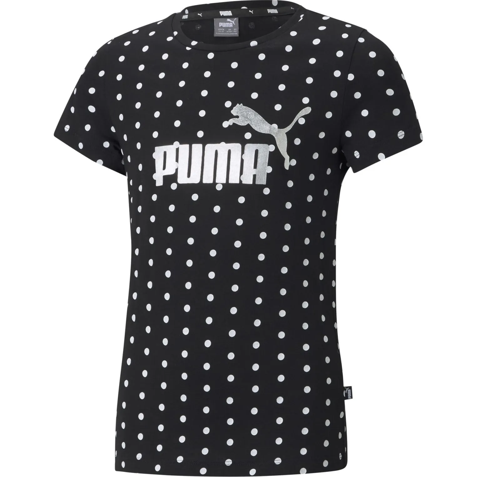 PUMA - T-SHIRT MM ESS+ DOTTED TEE BLACK