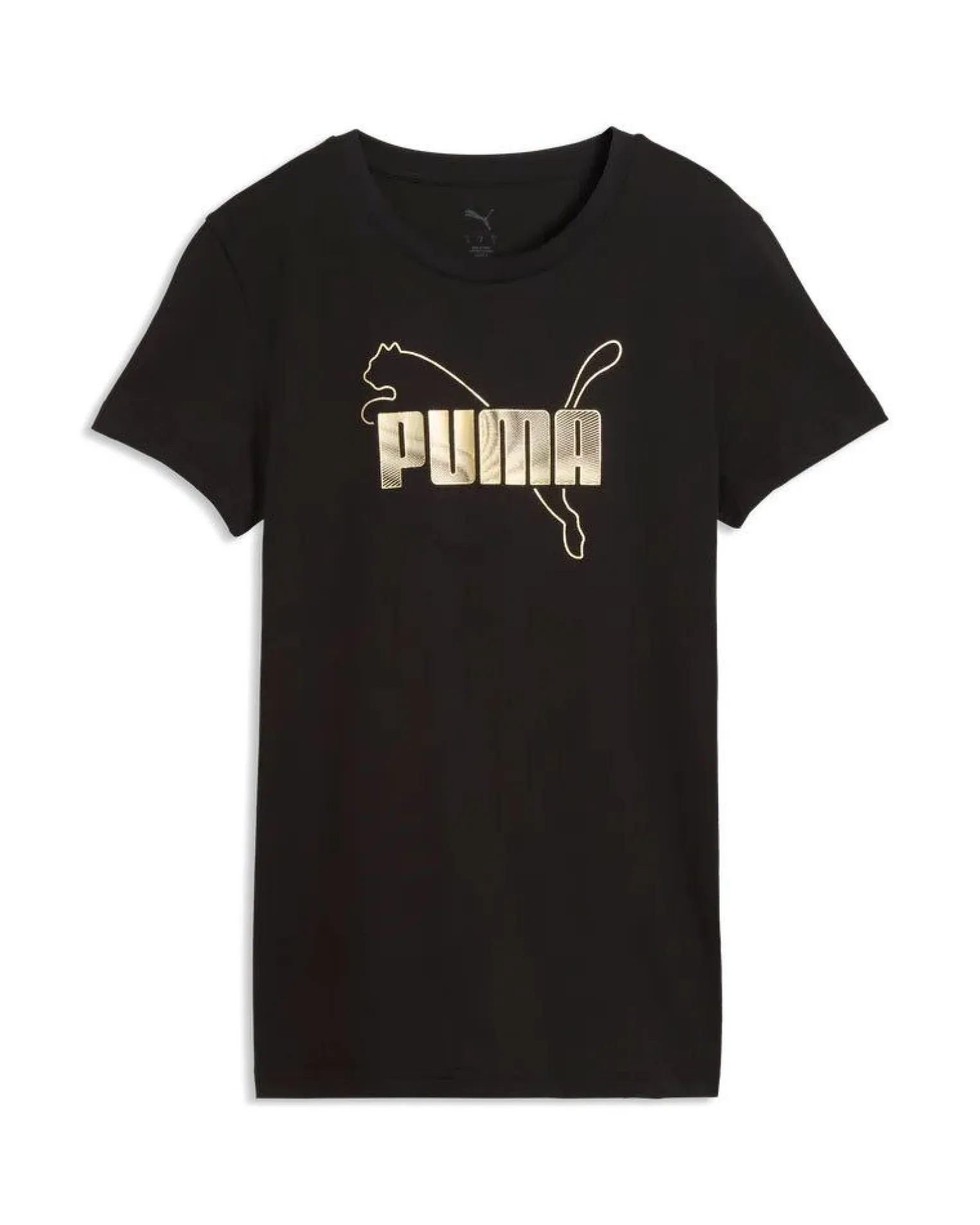 PUMA - TSHIRT NERA DA DONNA CON LOGO METALLIZZATO 691824 - 01