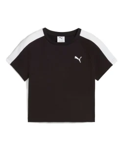 PUMA - T-SHIRT NERA T7 BABY TEE DA DONNA - 629802-01