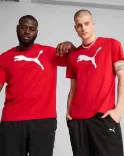 PUMA - T-SHIRT  ROSSA ESSENTIALS  TEE DA UOMO, 682536-11