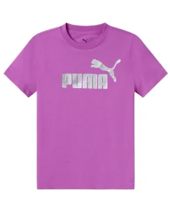 PUMA - T-SHIRT TEXURED FOIL LOGO FUXIA  DA DONNA 688908-89