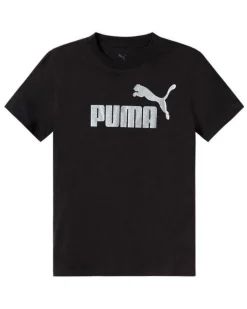 PUMA - T-SHIRT TEXURED FOIL LOGO NERA DA DONNA 688908-01