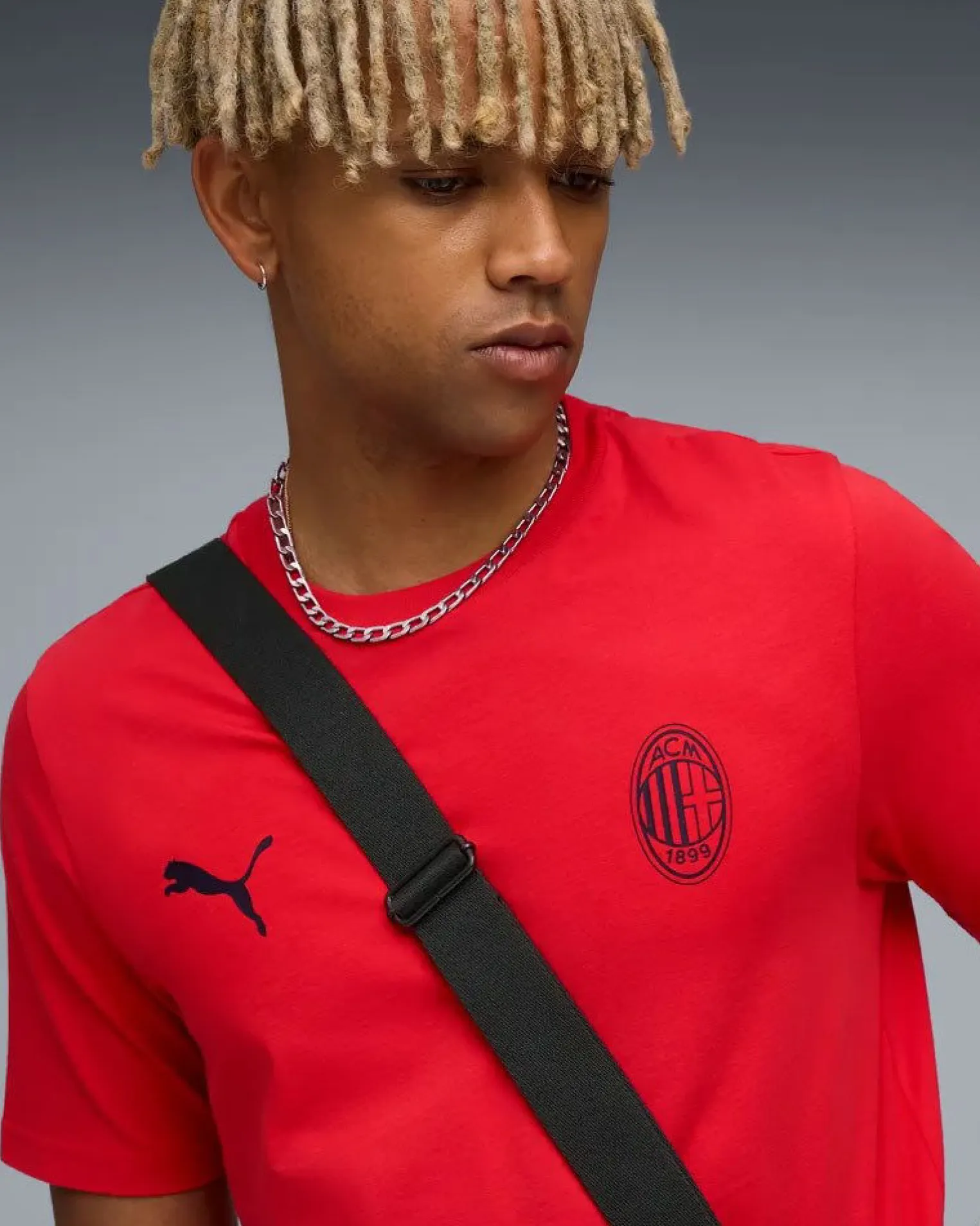 PUMA - T-SHIRT UOMO MEZZA MANICA ROSSA AC MILAN FTBLESS TEE, 782584-03