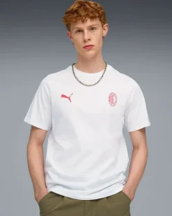PUMA - T-SHIRT UOMO MEZZA MANICA BIANCA AC MILAN FTBLESS TEE, 782584-02