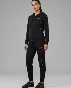PUMA -TUTA COMPLETA  CON CAPPUCCIO NERA HD GRAPHIC TRACKSUIT DA DONNA, 694708-01