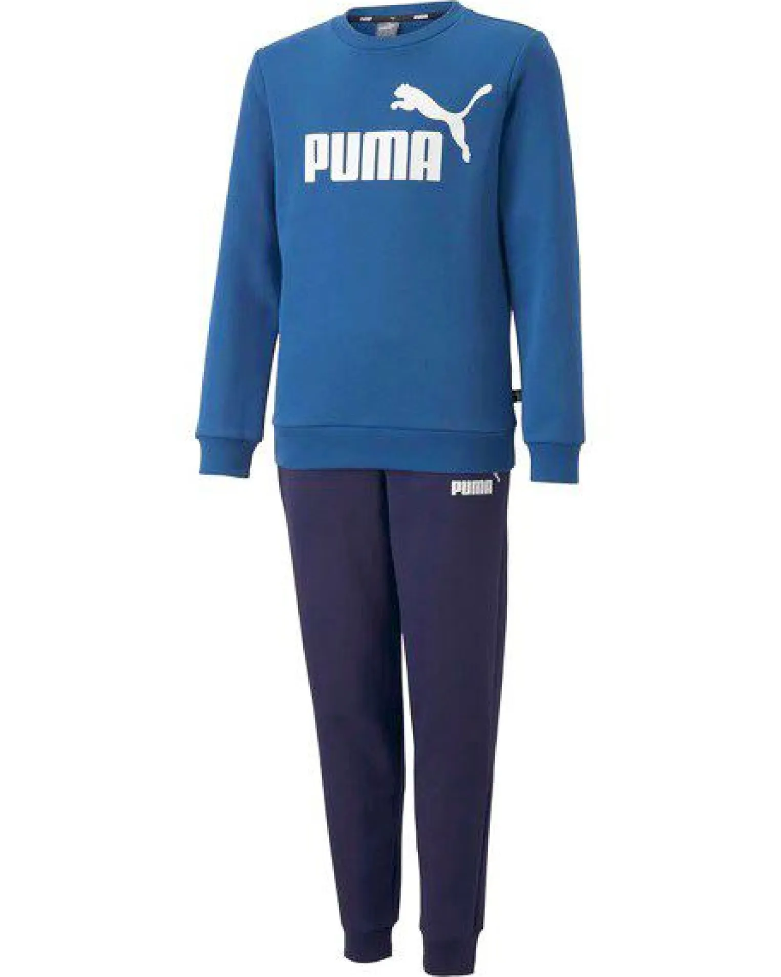 PUMA - Tuta completa da bambino blu e bianca