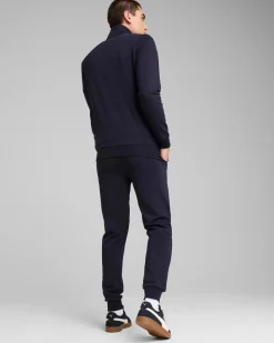PUMA - TUTA COMPLETA FULL ZIP BLU  ESSENTIAL SWEAT SUIT - DA UOMO, 684848-16