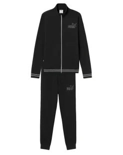 PUMA -TUTA COMPLETA NERA  ESSENTIAL RHINESTONE LOGO FZ SUIT DA DONNA, 693559-01