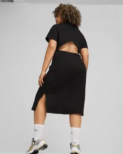 PUMA - VESTITINO DA DONNA CLASSICS RIBBED DRESS NERO - 624256-01