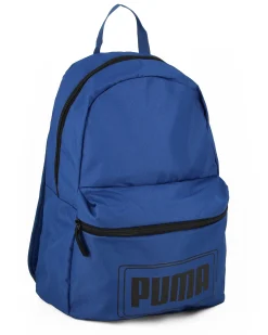 PUMA - Zaino blu e nero con tasca frontale e spallacci regolabili
