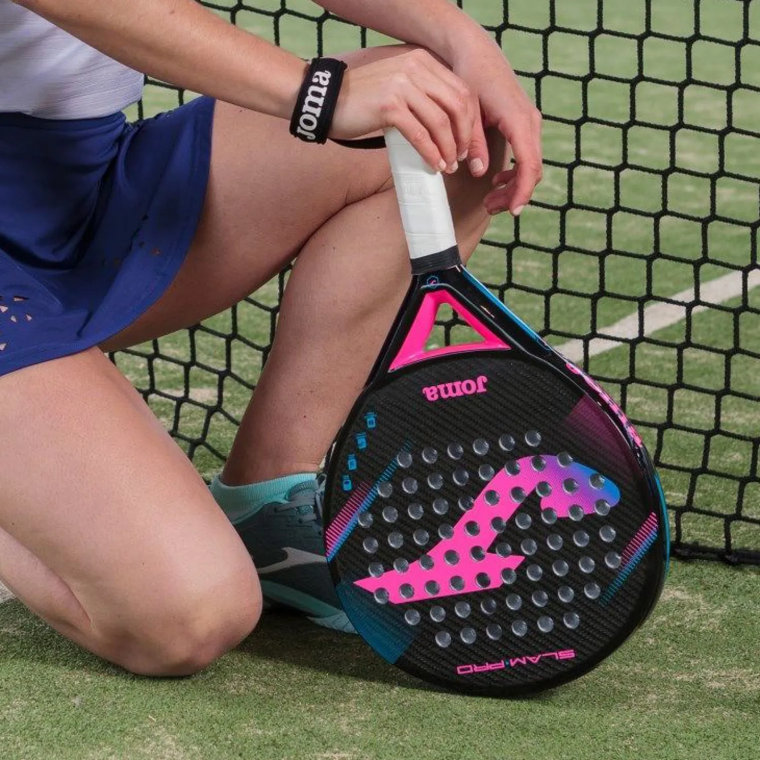 RACCHETTA PADEL SLAM PRO BLACK-FUXIA