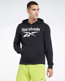 REEBOK-FELPA CON CAPPUCCIO REEBOK IDENTITY FRENCH TERRY VECTOR PULLOVER-H54788