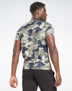 REEBOK-T-SHIRT TRAINING CAMO-HS7758