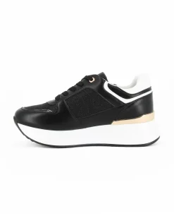 RENATO BALESTRA - Scarpa sneakers nera con soletta estraibile in VERA PELLE