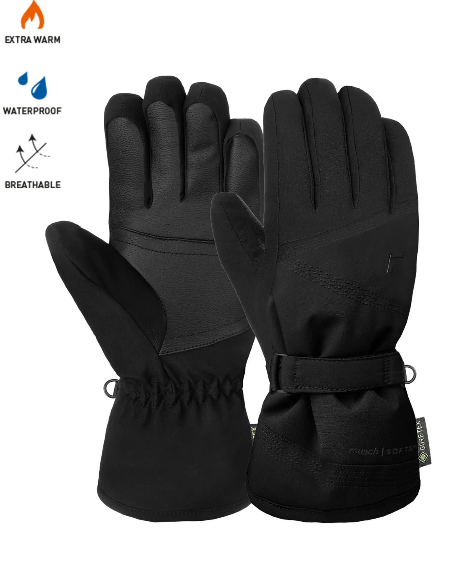 REUSCH - GUANTI DA SCI NERI IN GOROTEX DA DONNA - SUSAN 6431331