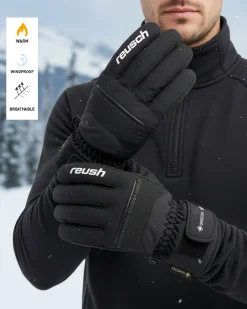 REUSCH - GUANTI SCI UOMO NERI NOW RANGER GORE-TEX, 6399307-7701