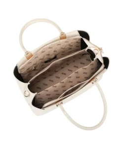 RIFLE - Borsa due manici panna con tre scomparti interni, tracolla removibile
