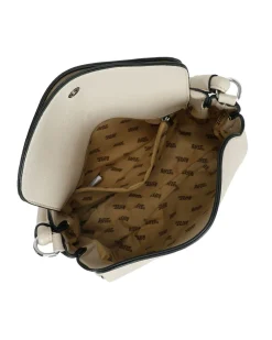 RIFLE - Borsa un manico taupe con doppia patta, tracolla removibile